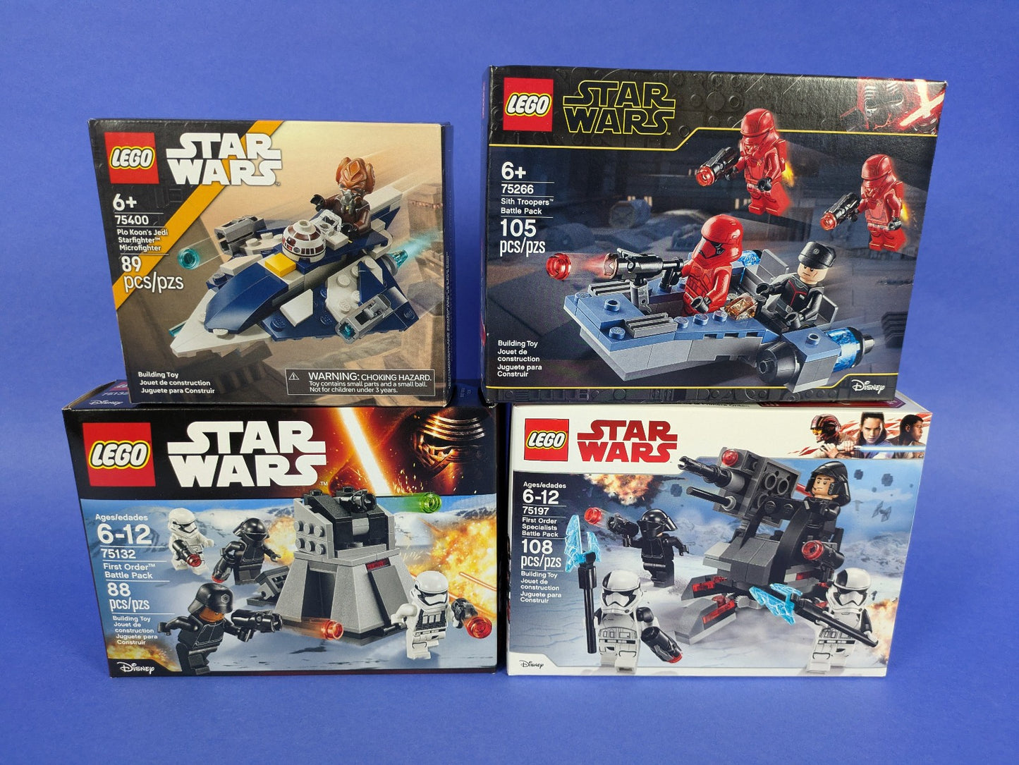 Lego Star Wars: Cool Battle Pack Set (4X) 75400 75266 75132 75197 Incomplete Set