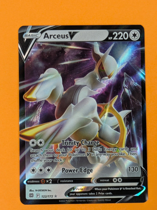 Arceus V - 122/172 - Ultra Rare Brilliant Stars - Pokemon Card - NM