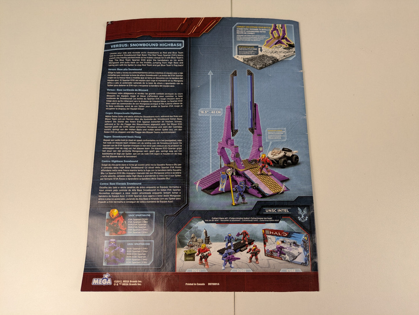 Mega Bloks Halo Versus: Snowbound Highbase Set 97069