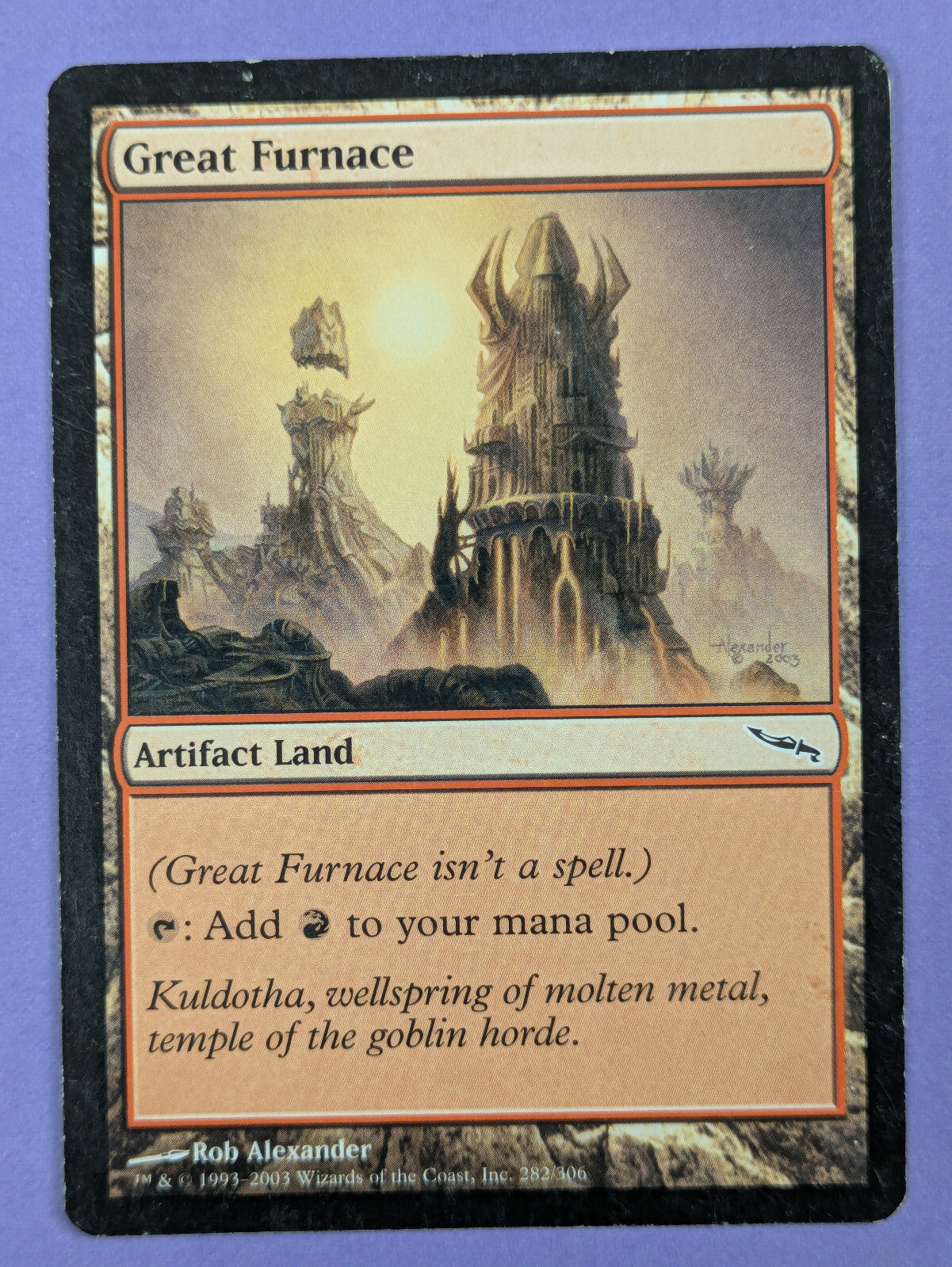MTG Magic The Gathering: Mirrodin: Great Furnace #282/306 Common - HP