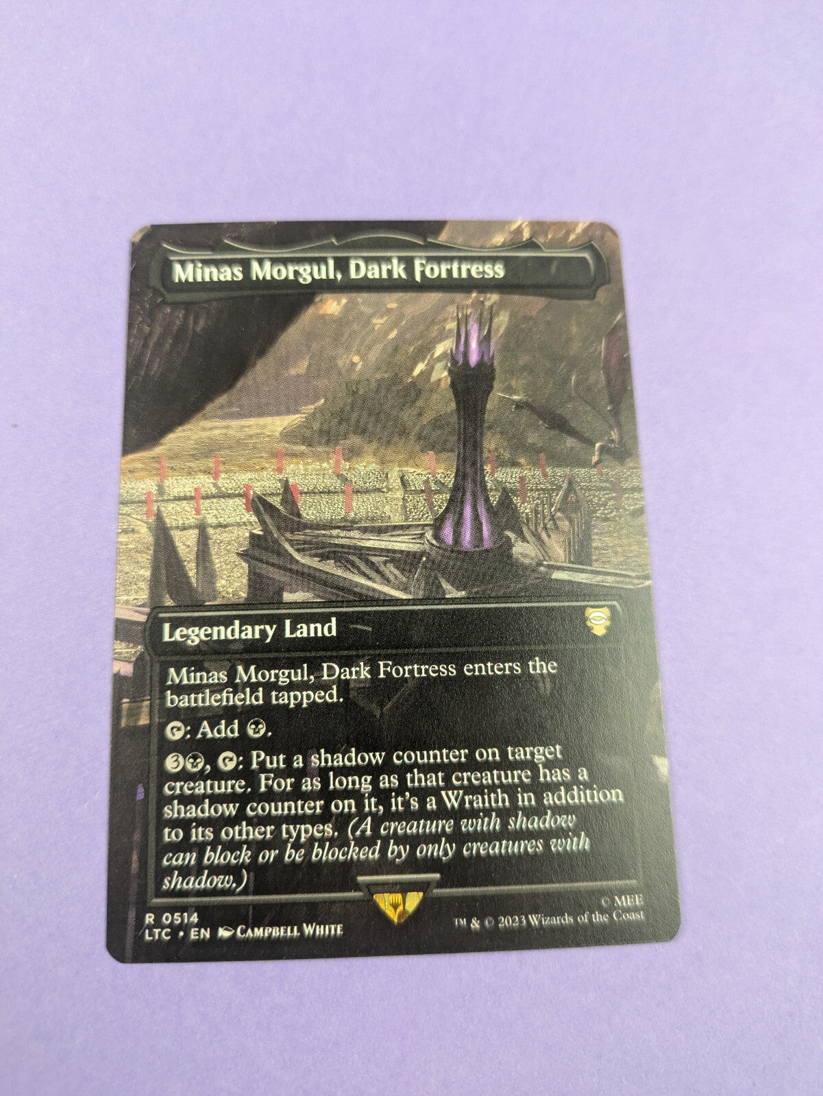 MTG: Magic The Gathering: Minas Morgul, Dark Fortress- Rare- Near Mint