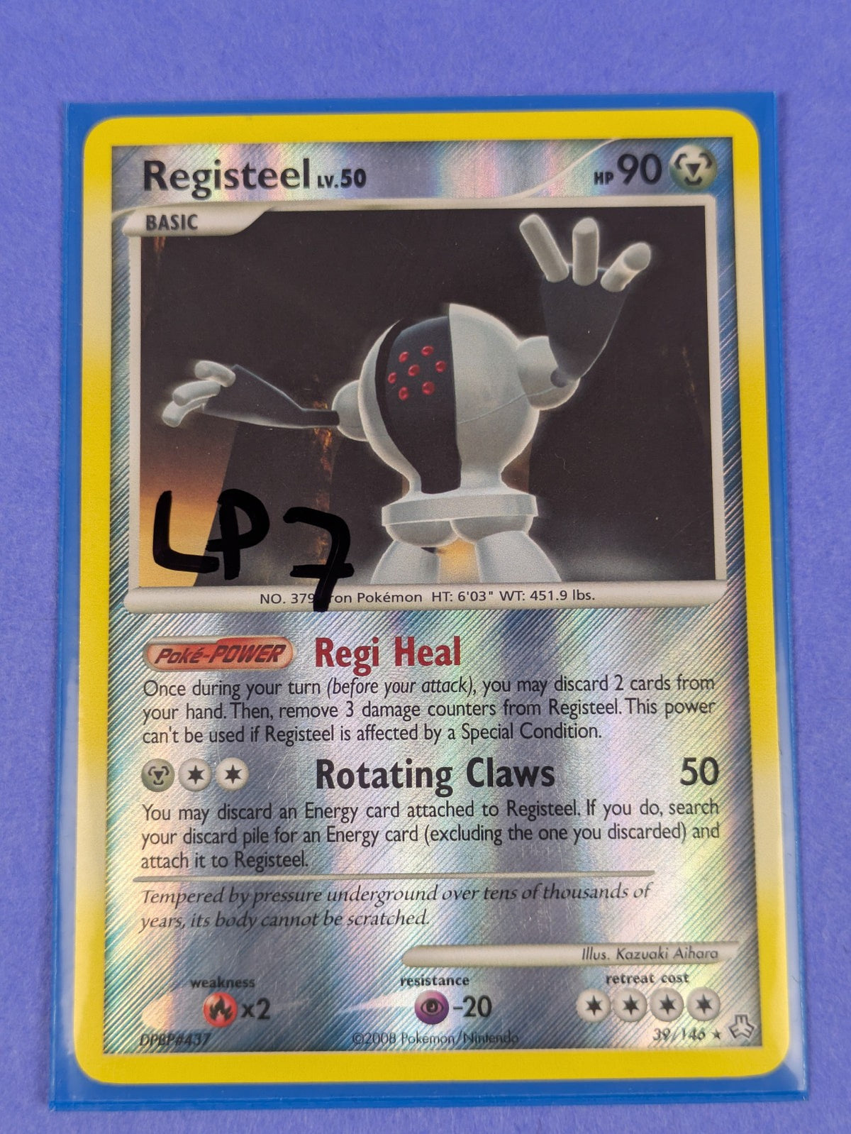 Registeel - 39/146 - Rare Reverse Holo Legends Awakened - Pokemon Card - LP