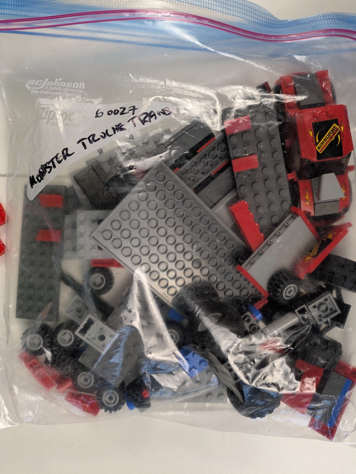 Lego Town: City: Off-Road: Monster Truck Transporter Set 60027 - Incomplete Set