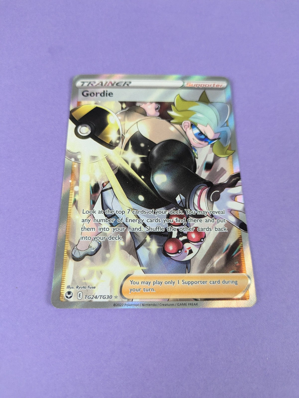 gordie rare card pokemon Gordie - TG24/TG30 - Ultra Rare Silver Tempest - Pokemon Card