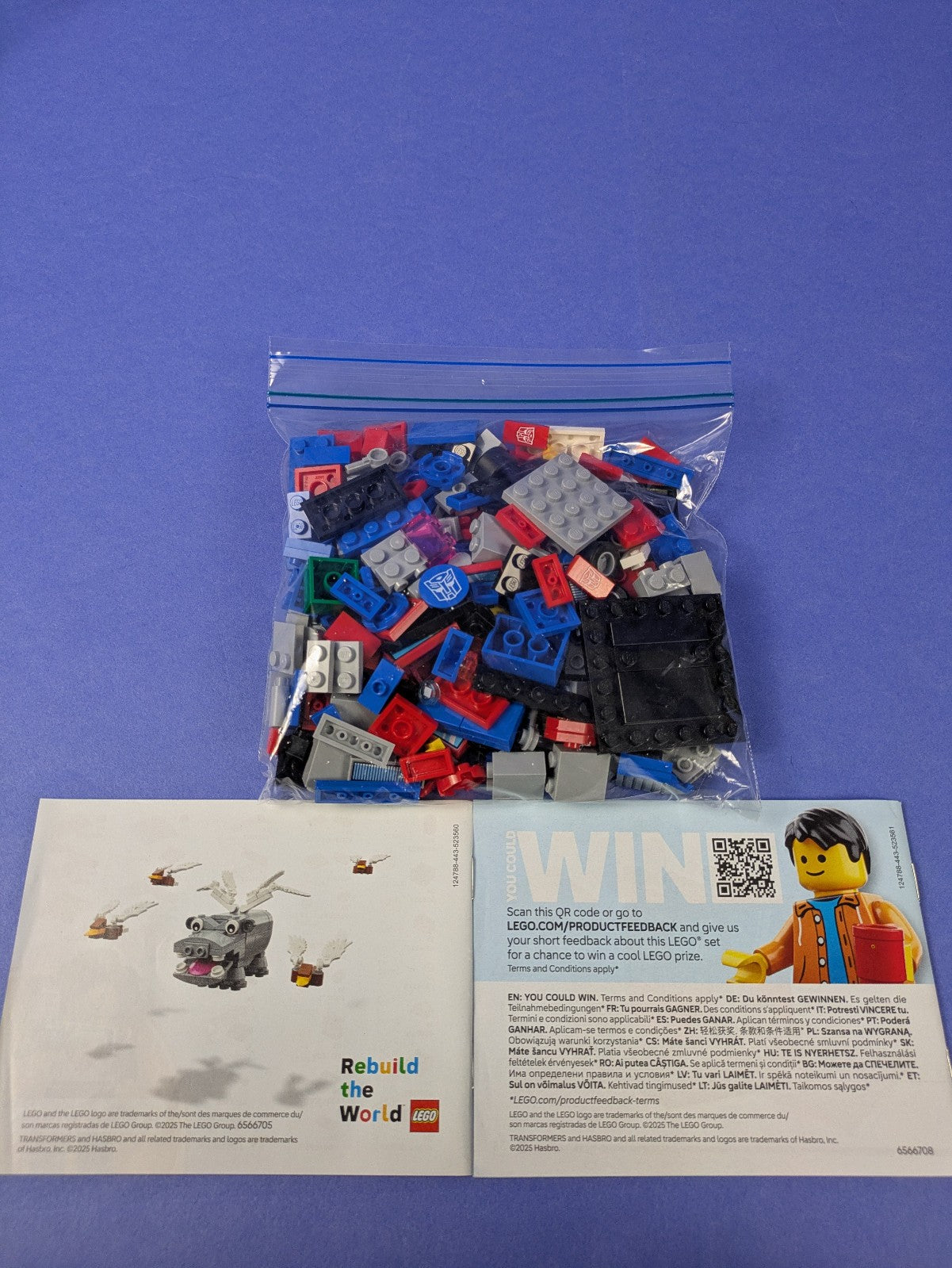LEGO BrickHeadz Transformers Optimus Prime Robot & Vehicle 40803 Pre-Owned