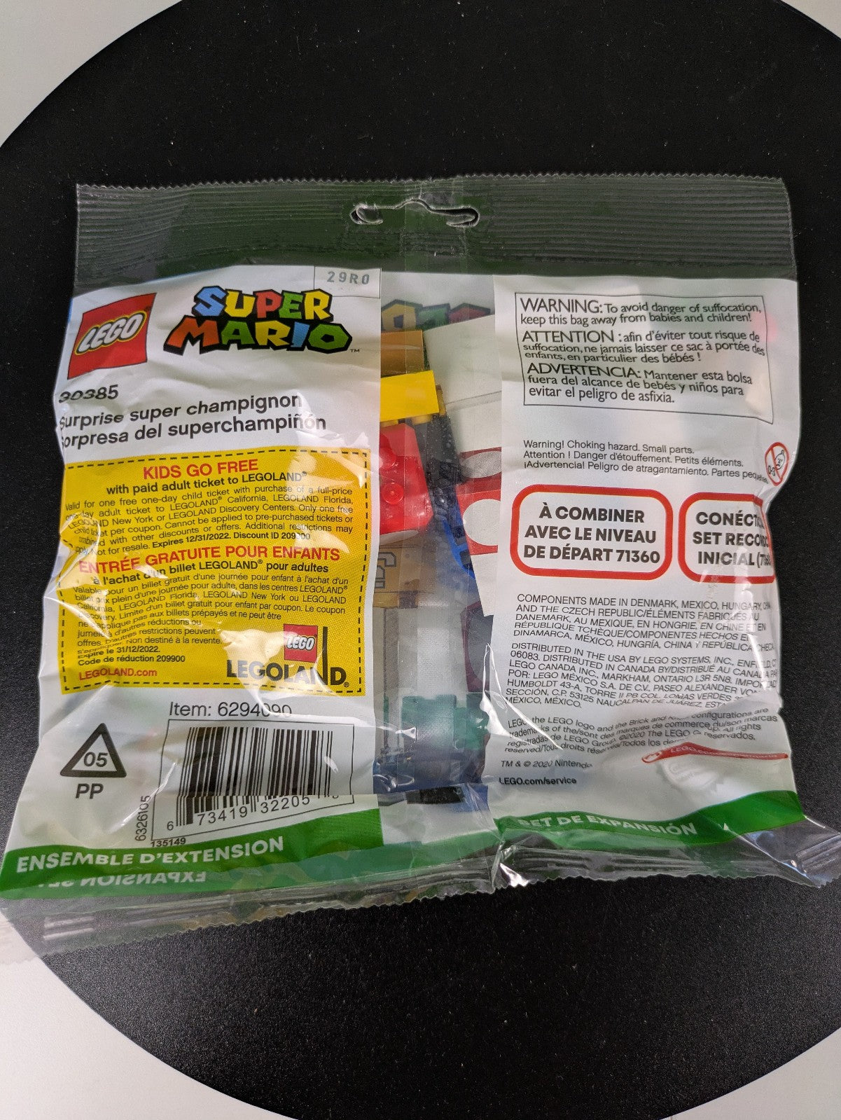 Lego Super Mario: Super Mushroom Surprise Expansion Set polybag 30385 BRAND NEW