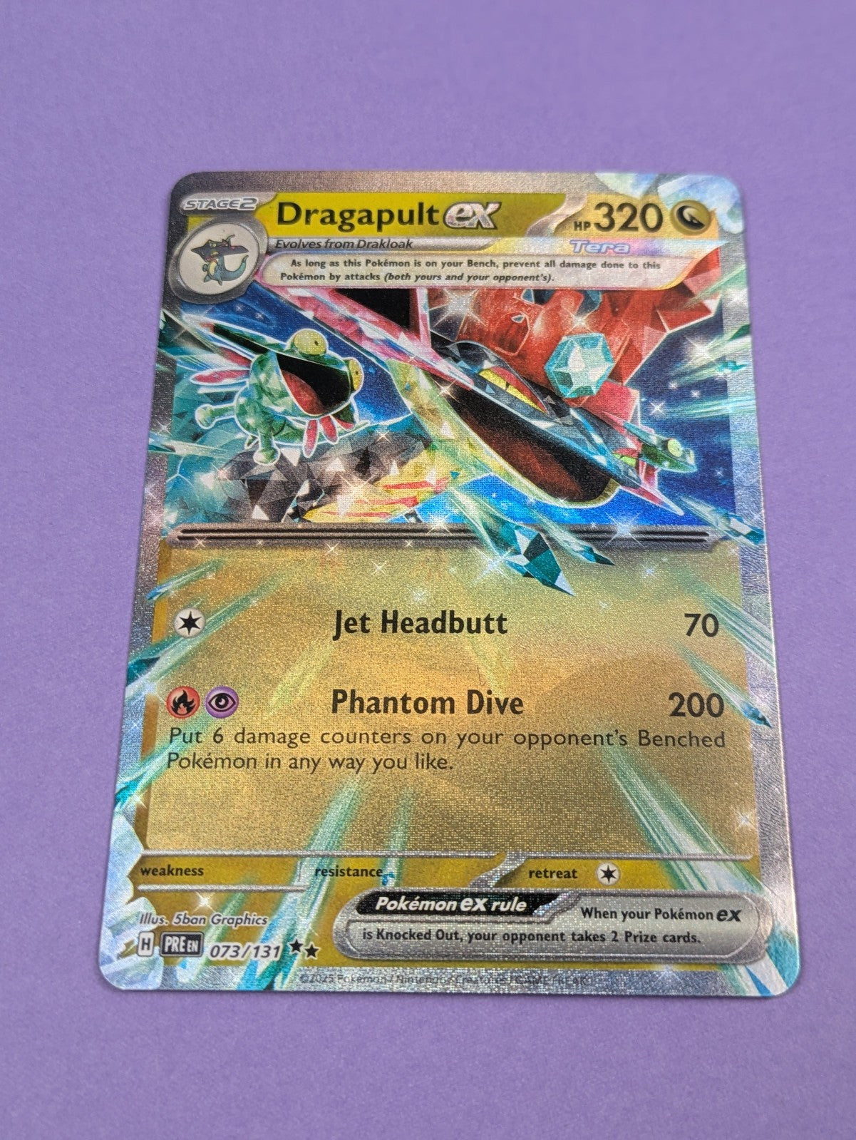 Dragapult ex - 073/131 - Double Rare Holo Prismatic Evolutions - Pokemon - NM