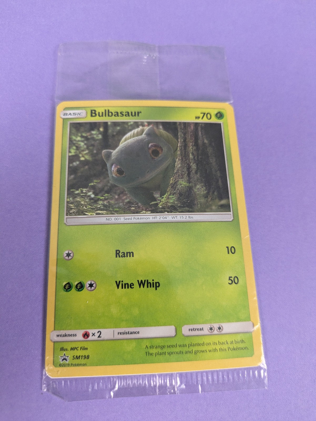 Bulbasaur - SM198 - Holo Promo Sun & Moon Promos - Pokemon Card - NM