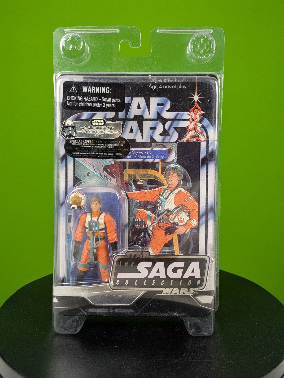 Hasbro Star Wars The Saga Luke Skywalker: X-wing Pilot 3.75" Figure NIB