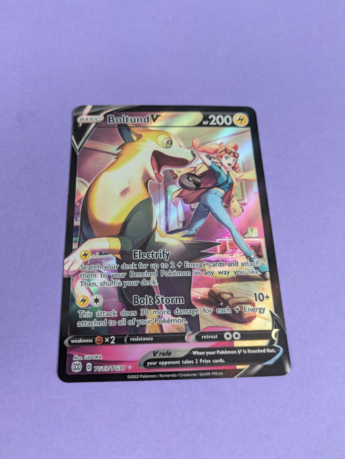 Boltund V - TG13/TG30 - Ultra Rare Brilliant Stars - Pokemon Card - NM