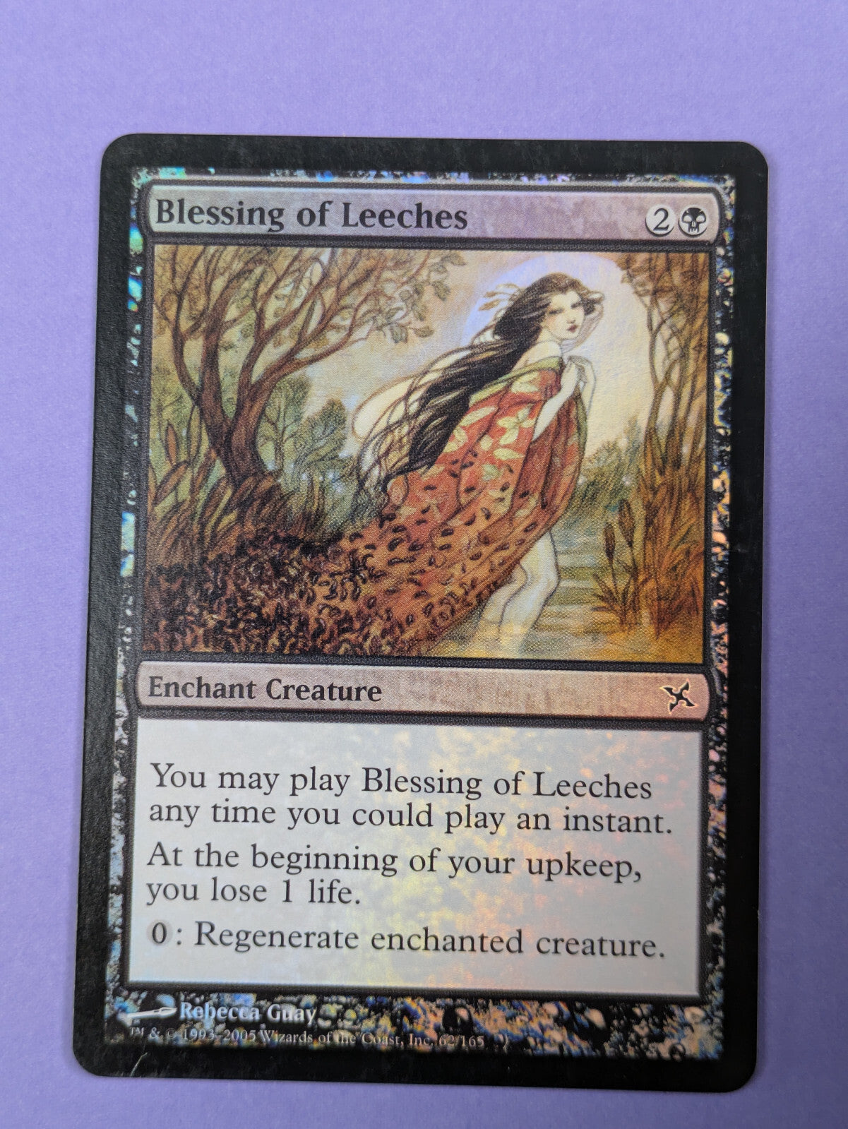 MTG Magic: Betrayers of Kamigawa: Blessing of Leeches Foil Common #62/165 - LP