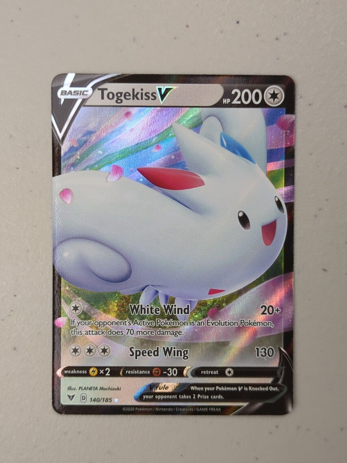 Togekiss V - 140/185 - Ultra Rare Vivid Voltage - Pokemon Card - NM Collector's Kingdom Togekiss V - 140/185 - Ultra Rare Vivid Voltage - Pokemon Card - NM Collector's Kingdom