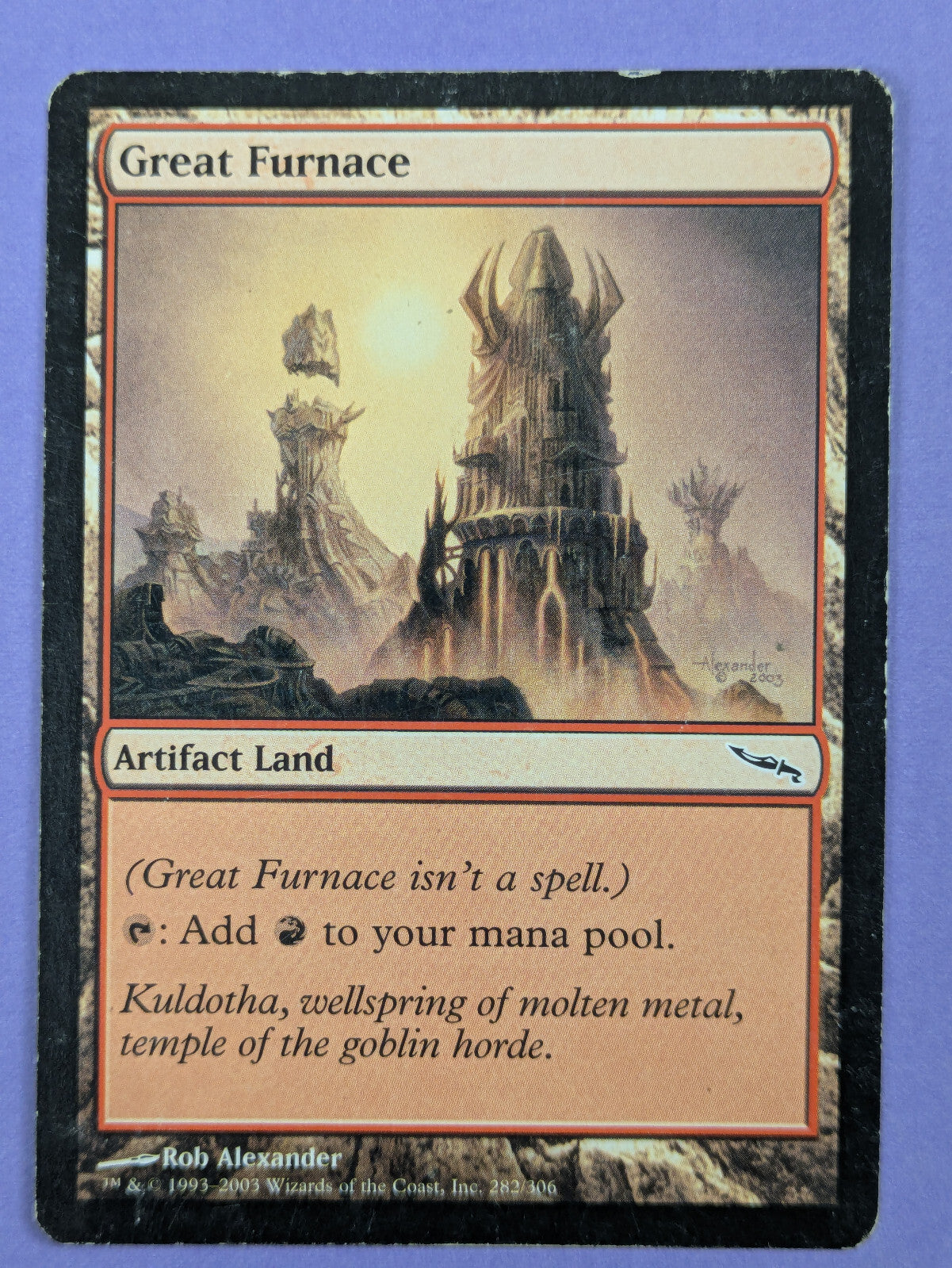 MTG Magic The Gathering: Mirrodin: Great Furnace #282/306 Common - HP