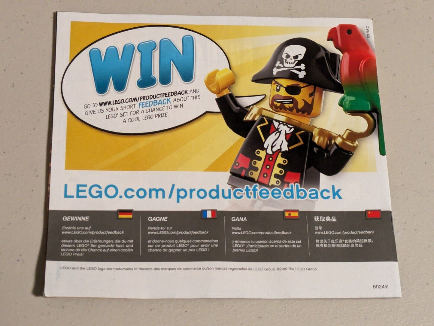 Lego Pirates: Pirates III: Soldiers Fort 70412 New Sealed Bags, No Box