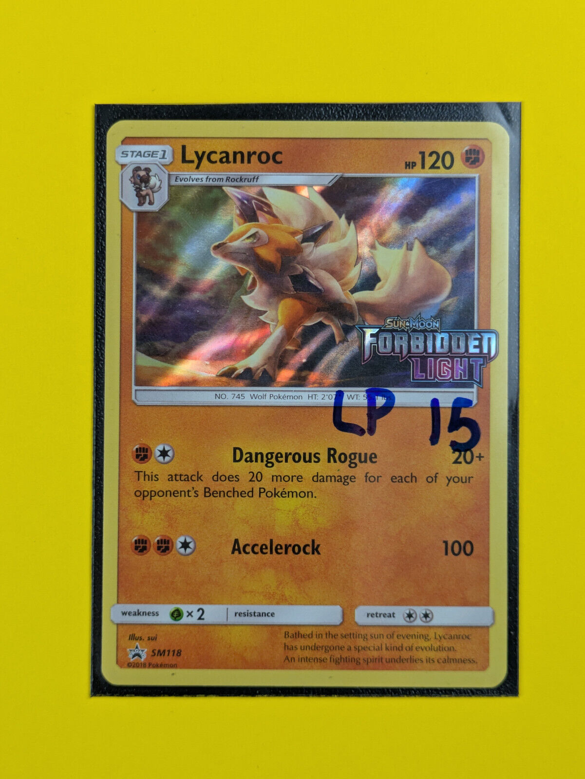 Lycanroc - SM118 - Promo Sun & Moon Promos - Pokemon Card - LP