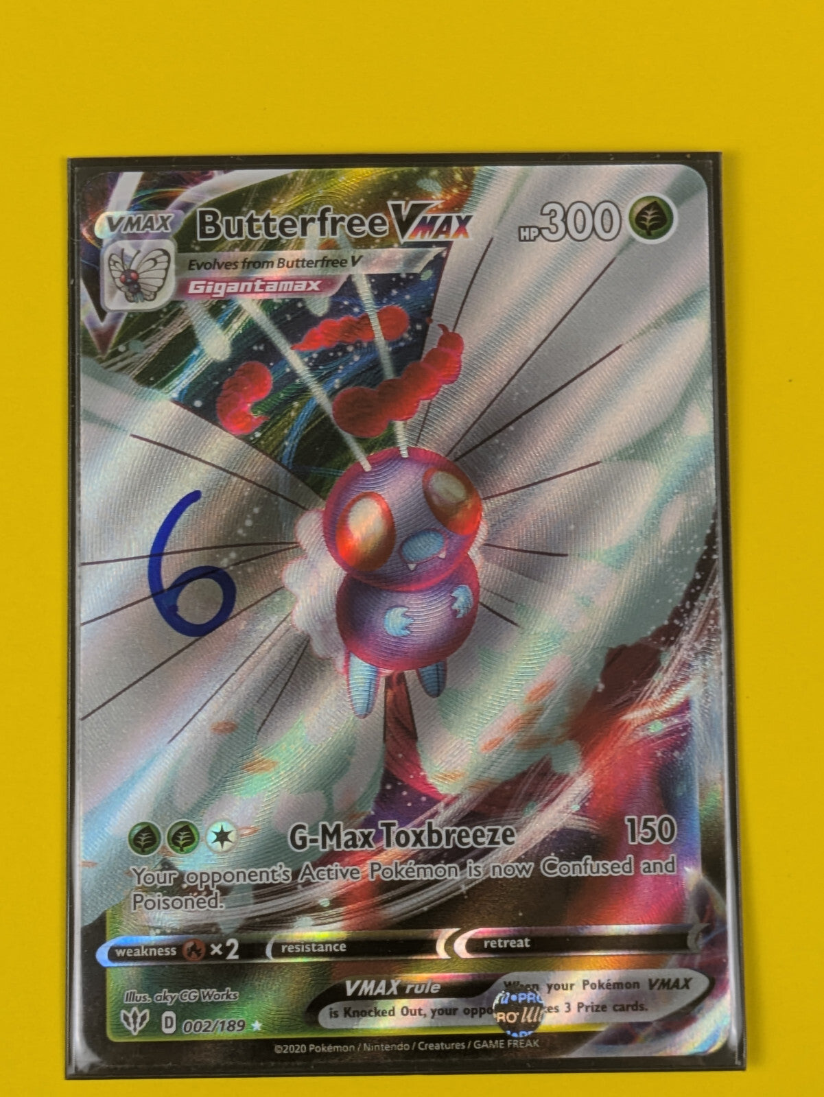 Butterfree VMAX - 002/189 - Ultra Rare Darkness Ablaze - Pokemon Card - NM
