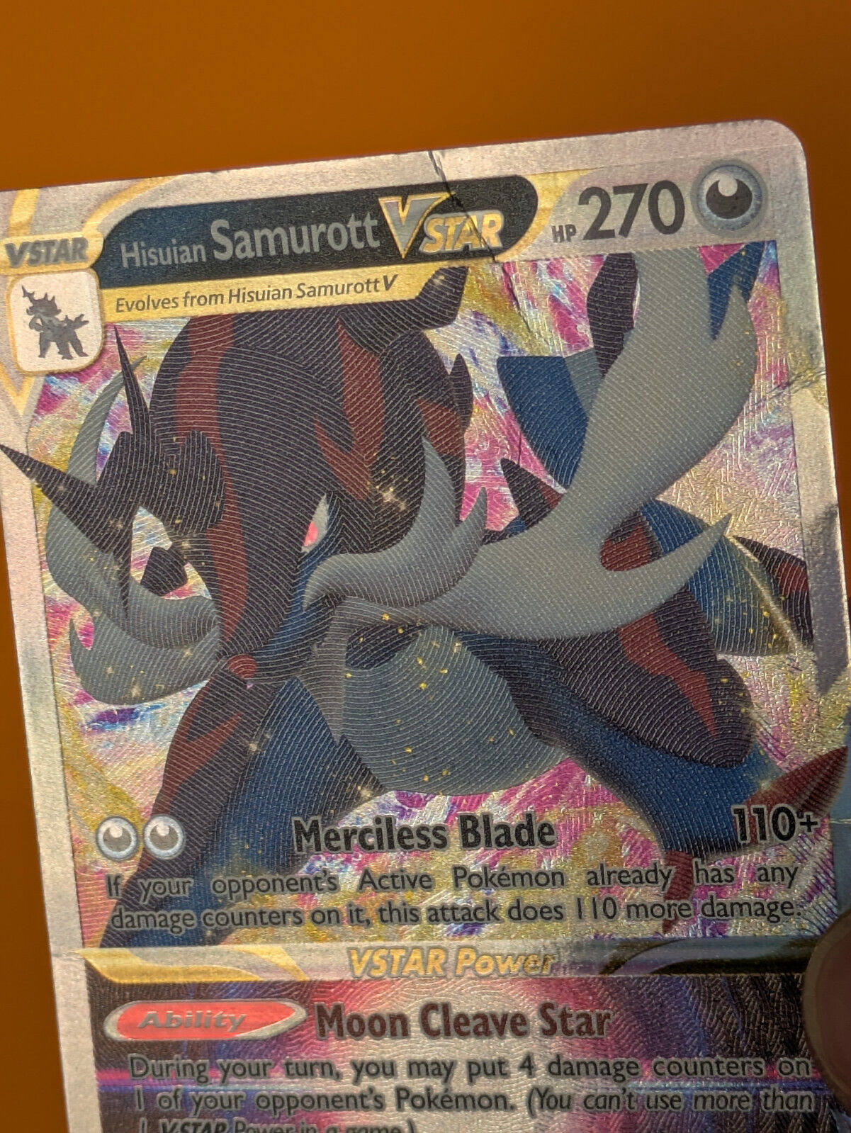 Hisuian Samurott VSTAR - 102/189 - Ultra Rare Astral Radiance - Pokemon - MP