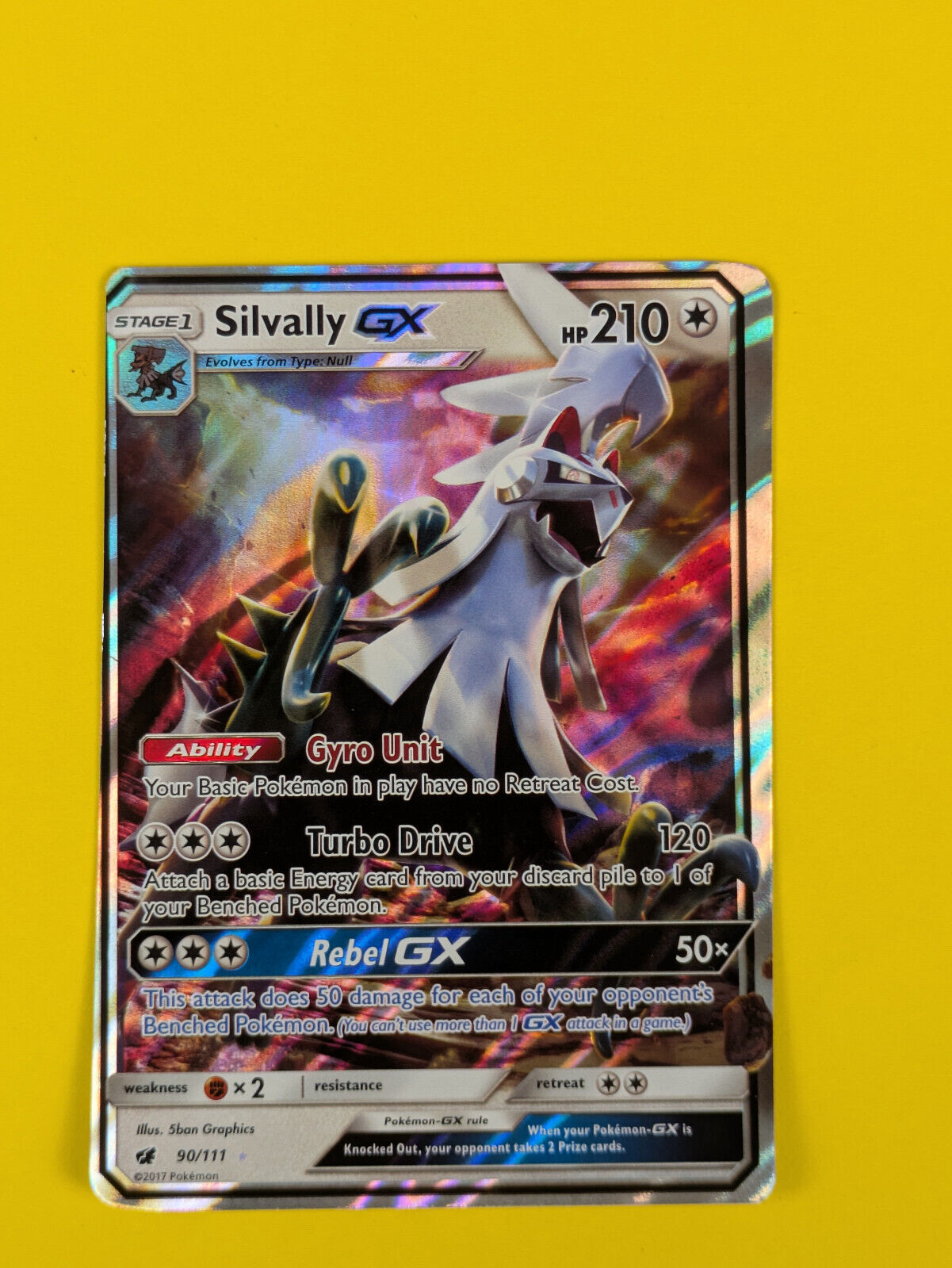 Silvally GX - 90/111 - Ultra Rare Crimson Invasion - Pokemon Card - NM