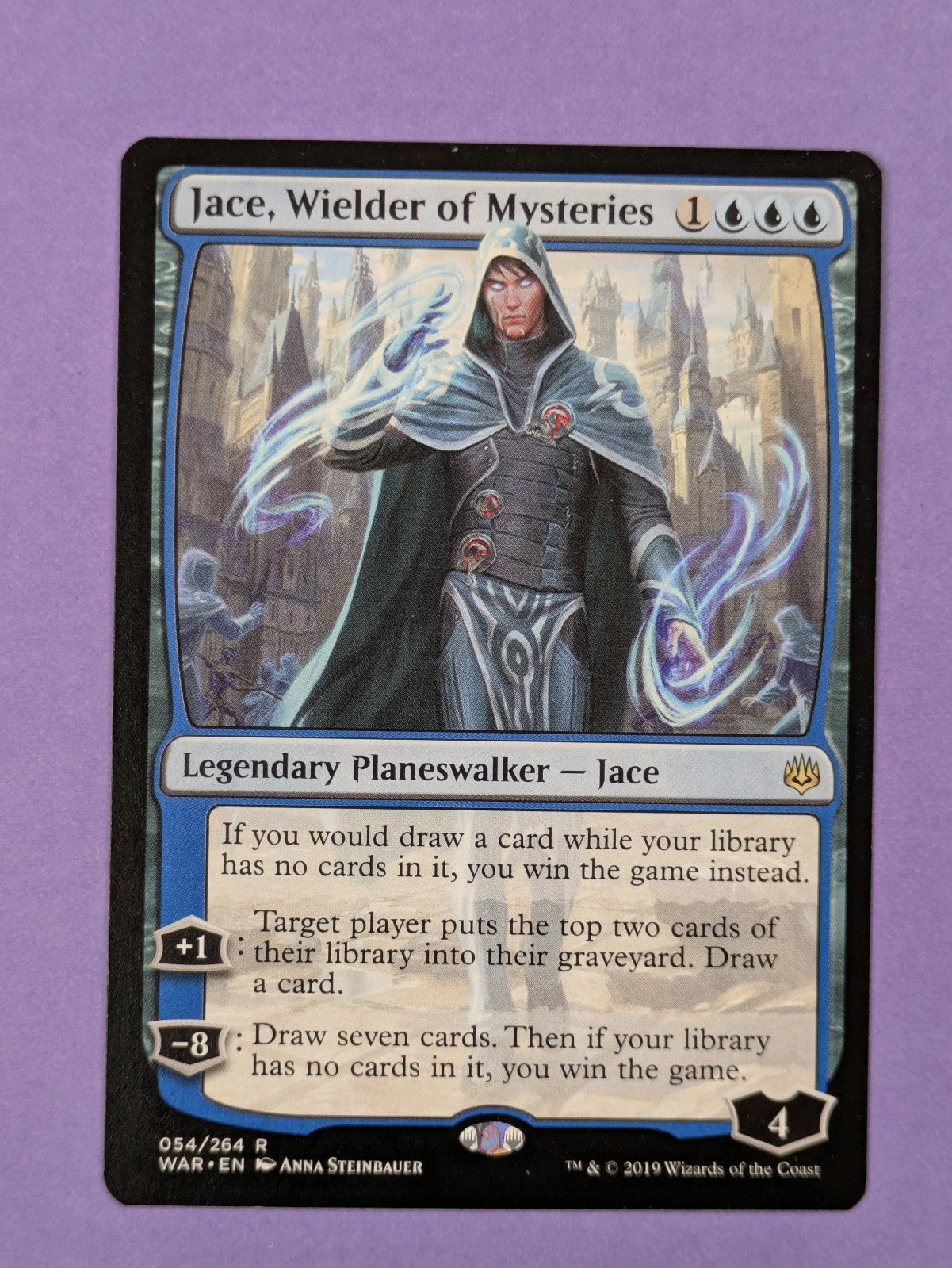 MTG Magic: War of the Spark: Jace, Wielder of Mysteries #054/264 Rare - NM MTG Magic: War of the Spark: Jace, Wielder of Mysteries #054/264 Rare - NM