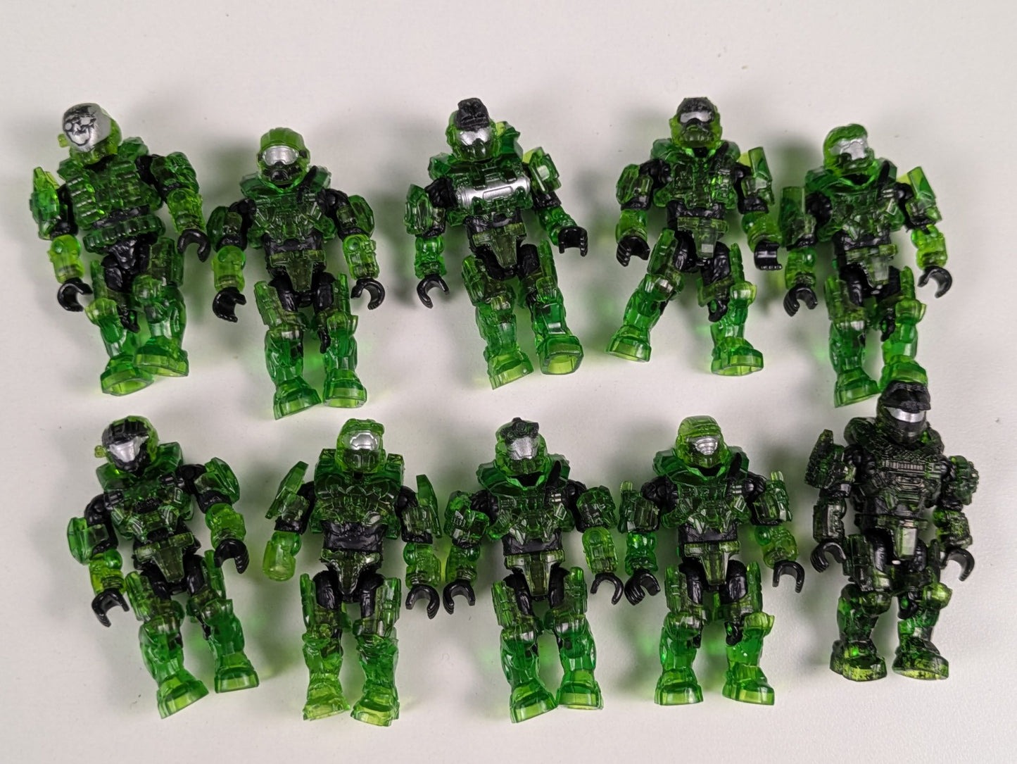 HALO Mega Bloks Construx Green Infected Spartan (10X) FRM20 Faithful vs Fallen