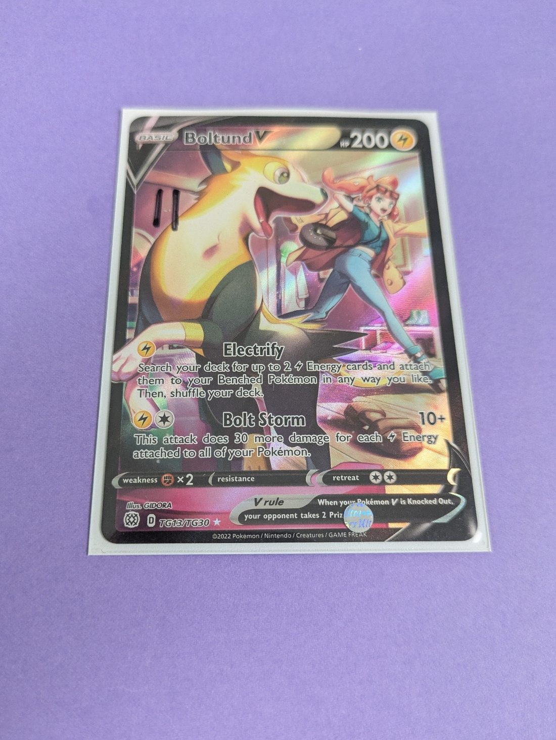 Boltund V - TG13/TG30 - Ultra Rare Brilliant Stars - Pokemon Card - NM