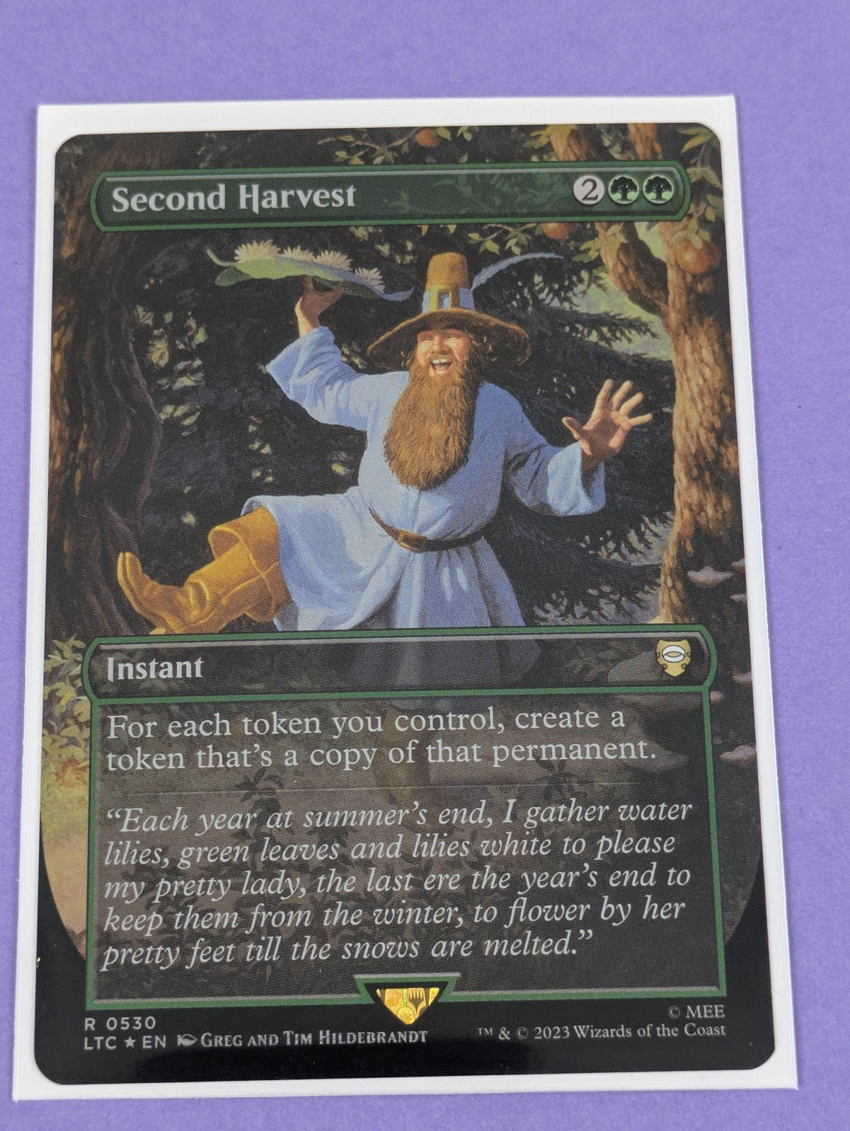 MTG: The Lord of the Rings: Second Harvest Borderless Foil #0530 Rare - NM