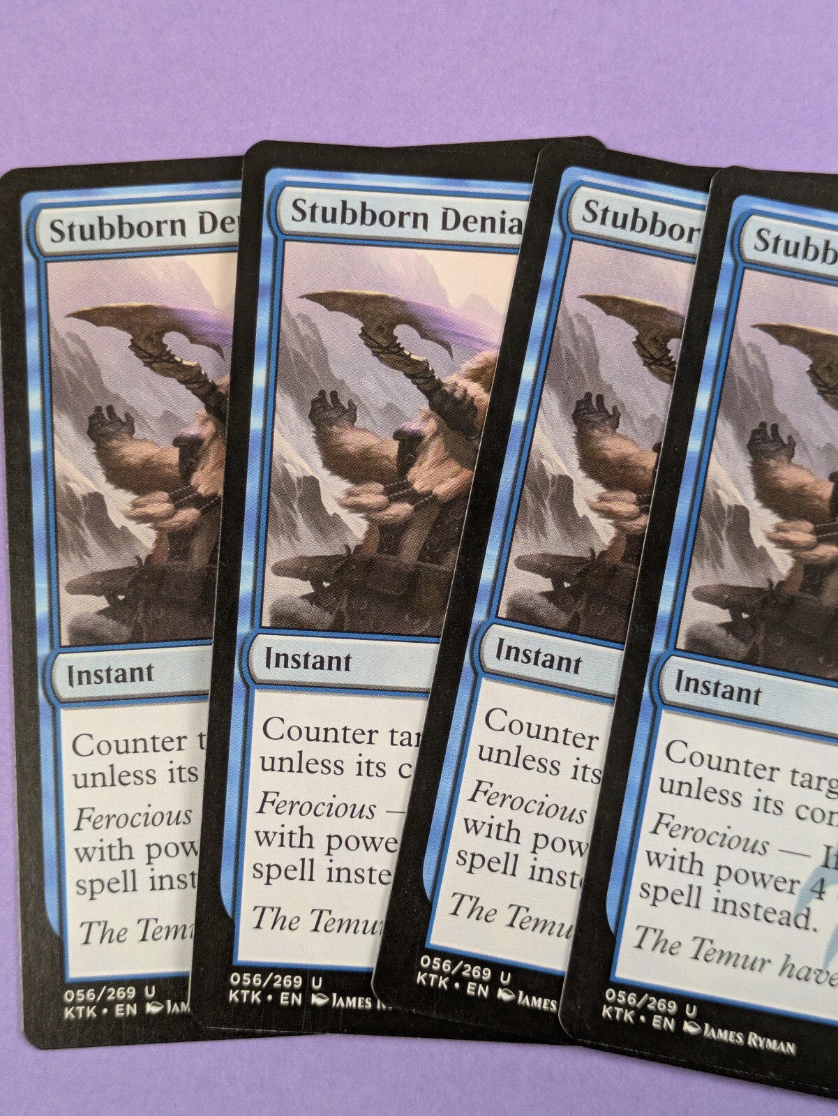 MTG Magic The Gathering: Khans of Tarkir: Stubborn Denial Uncommon #56/269 - NM