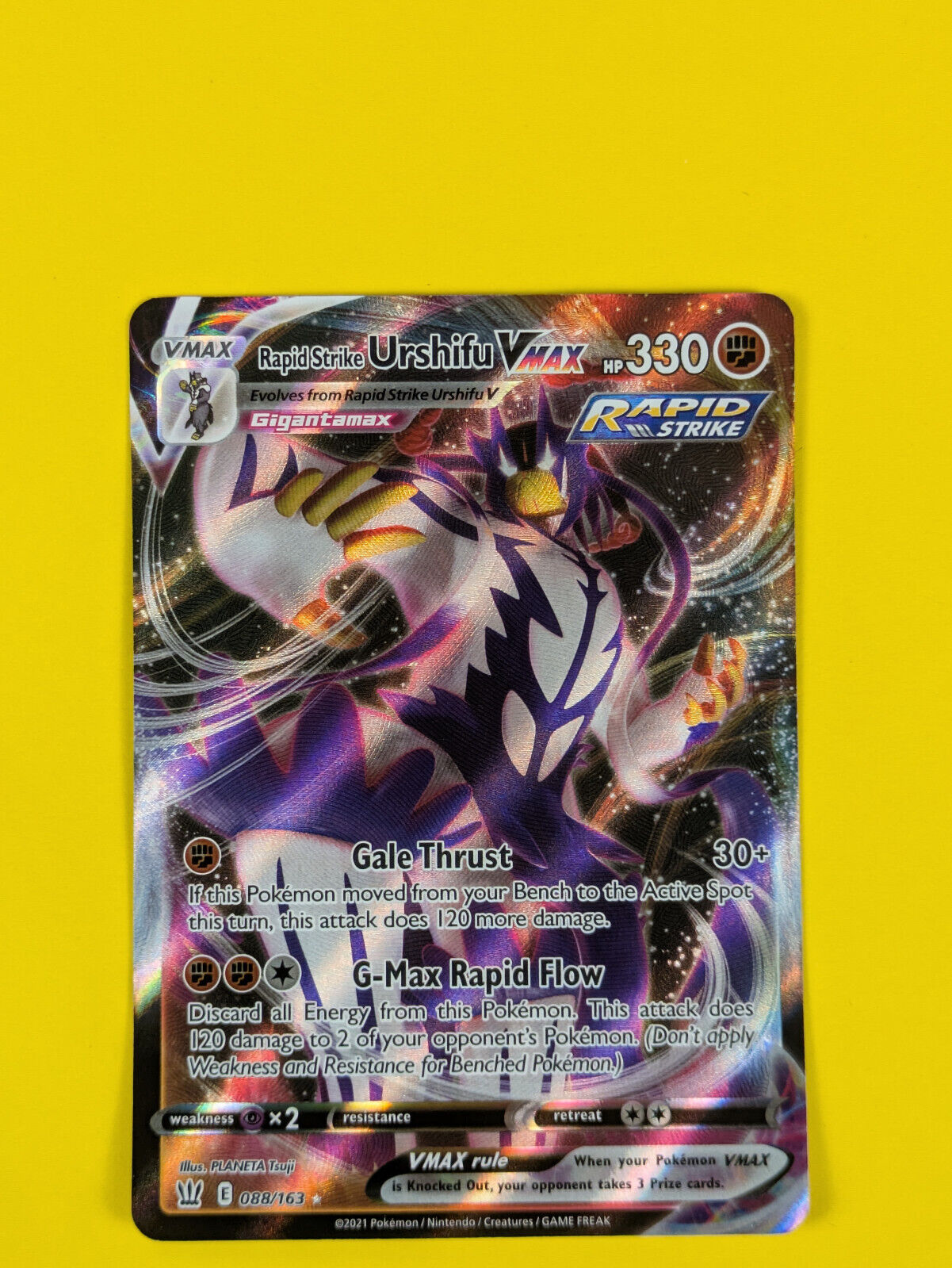 Rapid Strike Urshifu VMAX - 088/163 - Ultra Rare Battle Styles - Pokemon - NM