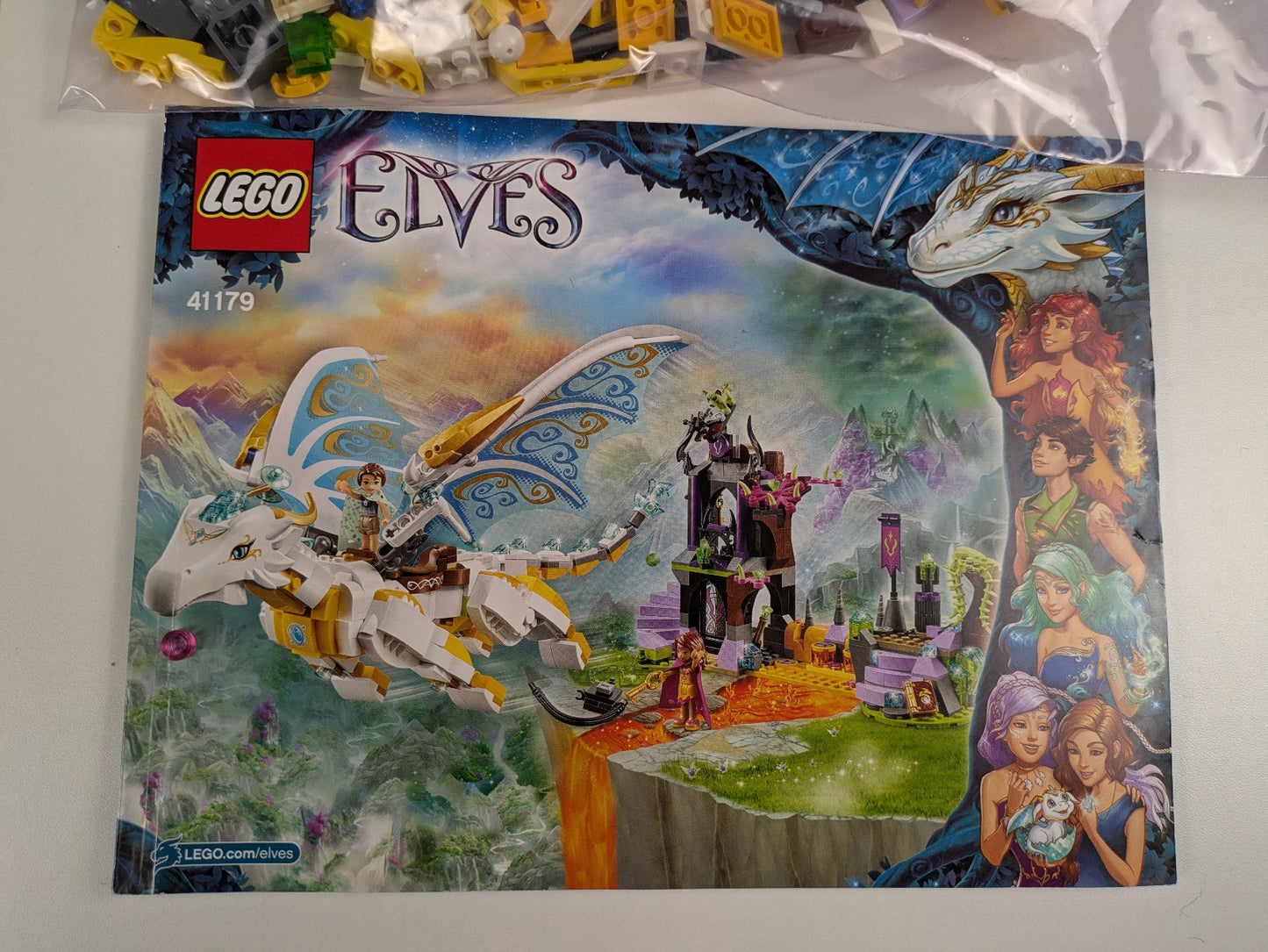 Lego Elves: Queen Dragon's Rescue Set 41179 - w/ Instructions