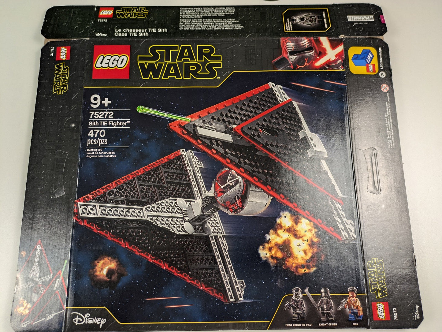 Lego Star Wars: Episode 9: Sith TIE Fighter Set 75272 - Incomplete Set