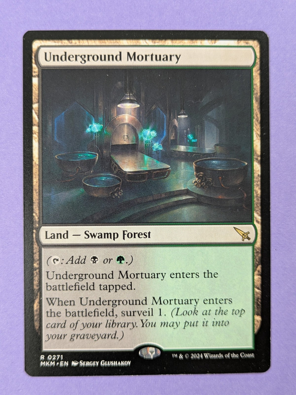 MTG Magic: Murders at Karlov Manor: Underground Mortuary #0271 Rare - LP