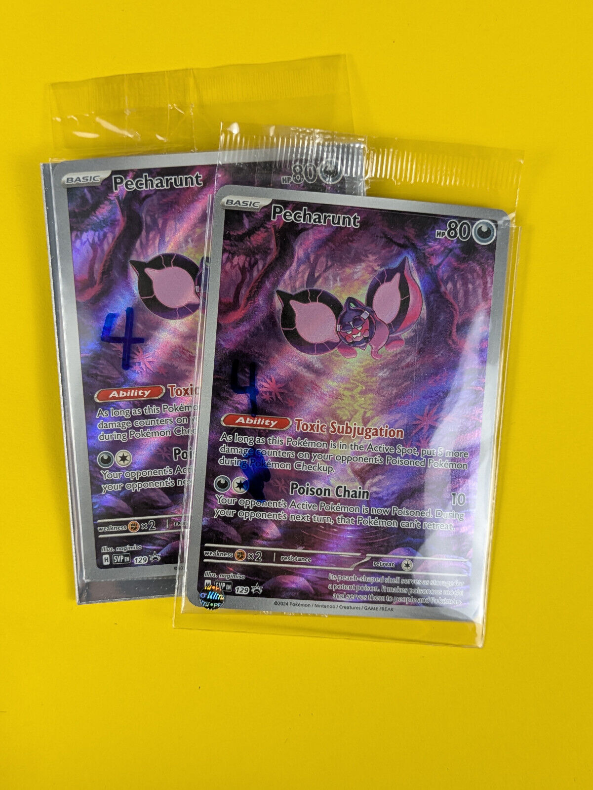 Pecharunt - SVP129 - Illustration Rare Promo Scarlet & Violet - Pokemon - NM
