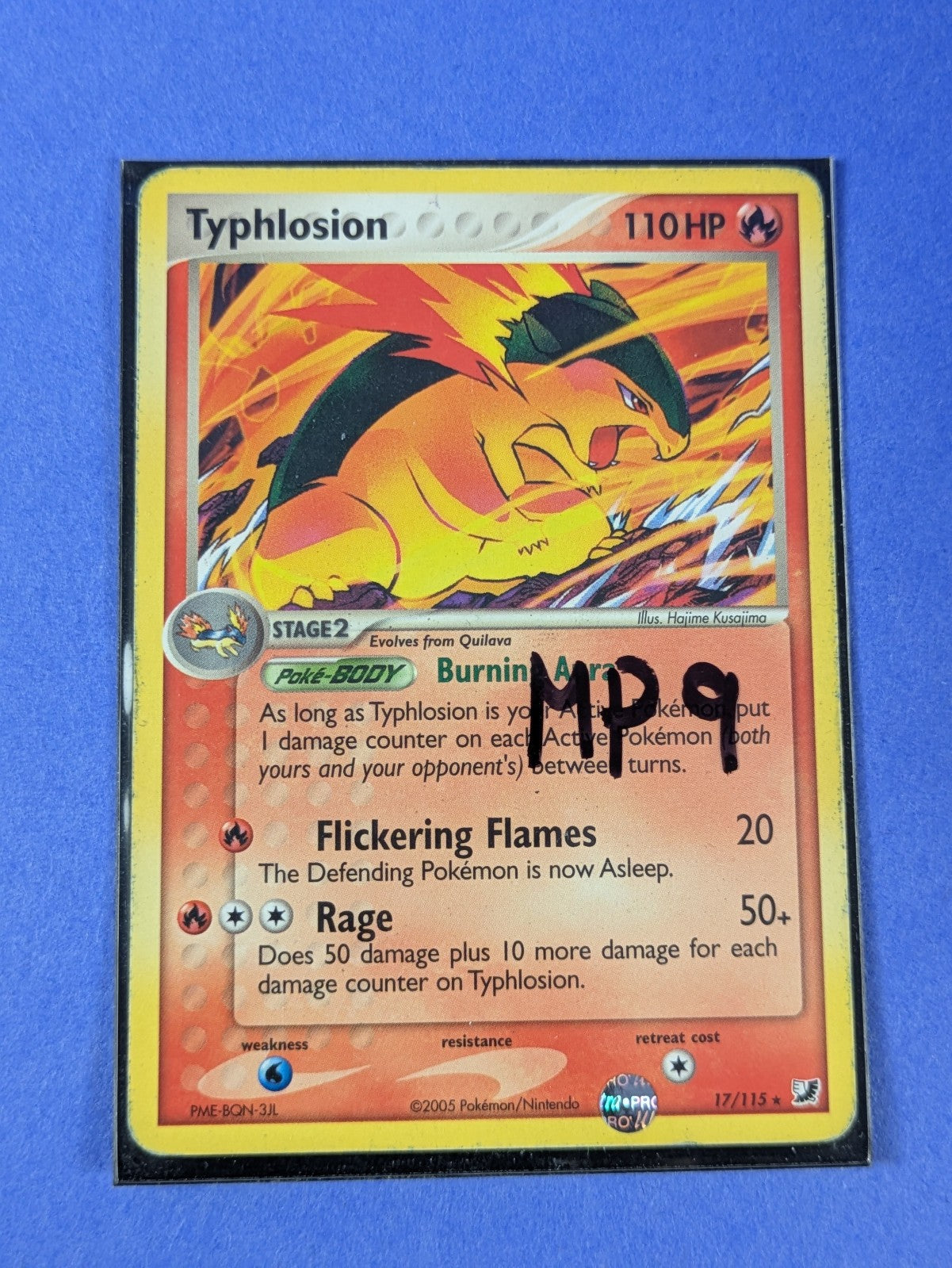 Typhlosion - 17/115 - Rare EX Promotional - Pokemon Card - MP