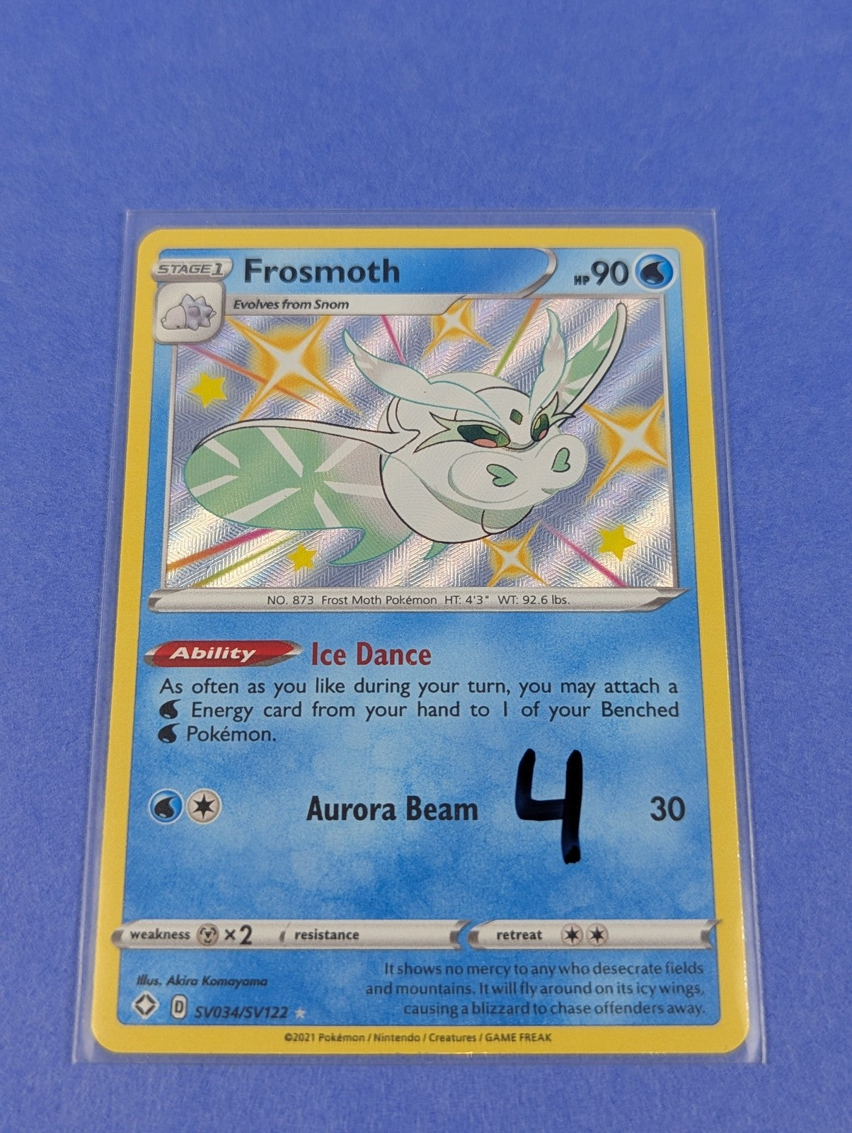 Frosmoth - SV034/SV122 - Shiny Rare Holo Shining Fates - Pokemon Card - LP