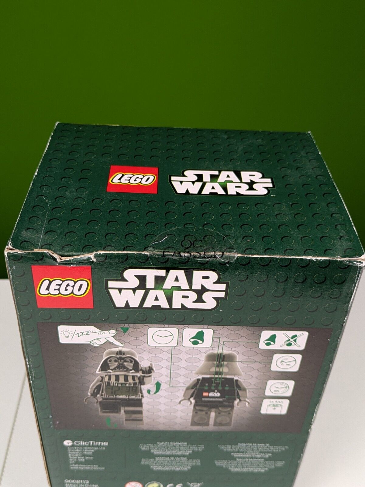 Lego Star Wars: Digital Clock, SW Darth Vader Figure Alarm Clock 9002113 NEW!