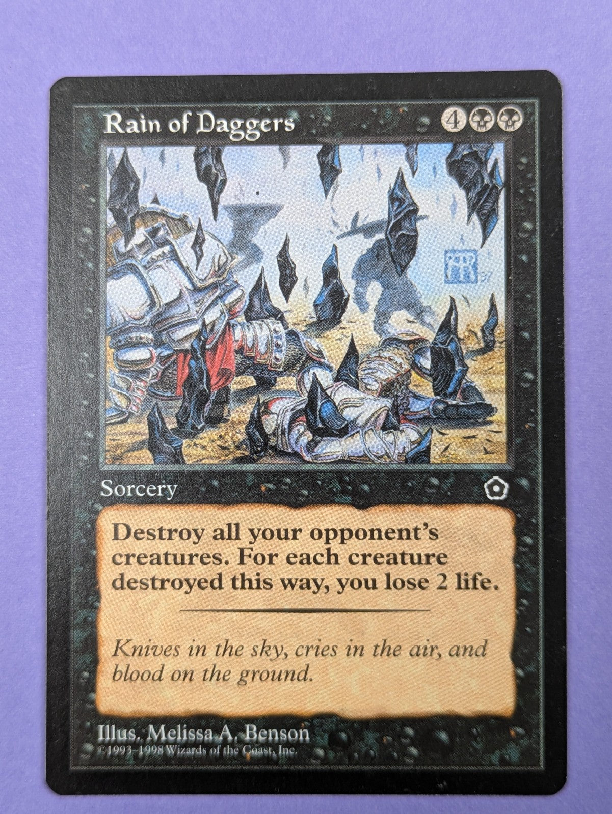 MTG Magic the Gathering: Portal Second Age: Rain of Daggers Rare - NM