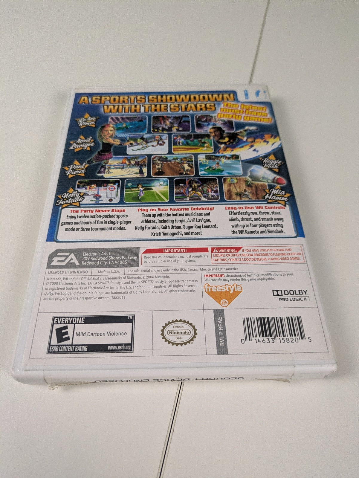 Celebrity Sports Showdown (Nintendo Wii, 2008) CIB