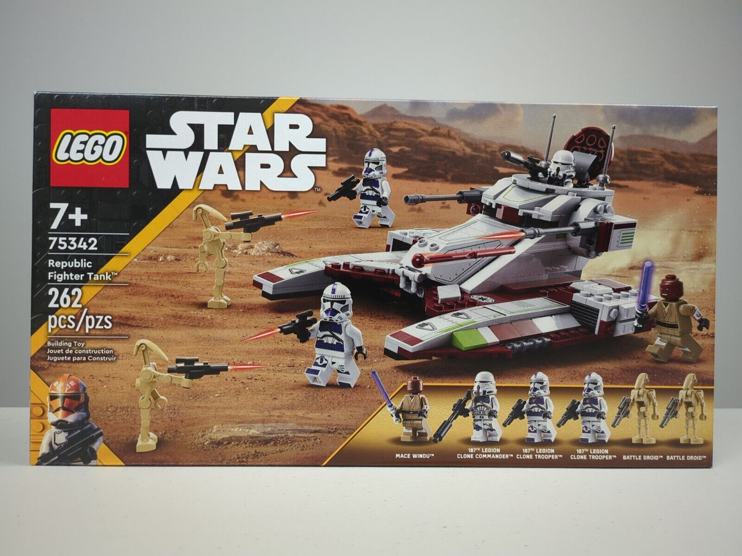 Lego Star Wars: The Clone Wars: Republic Fighter Tank Set 75342 New
