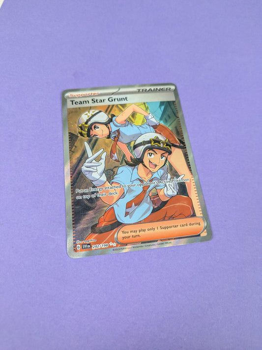 Team Star Grunt - 242/198 - Full Art Secret Rare Scarlet & Violet - Pokemon - LP