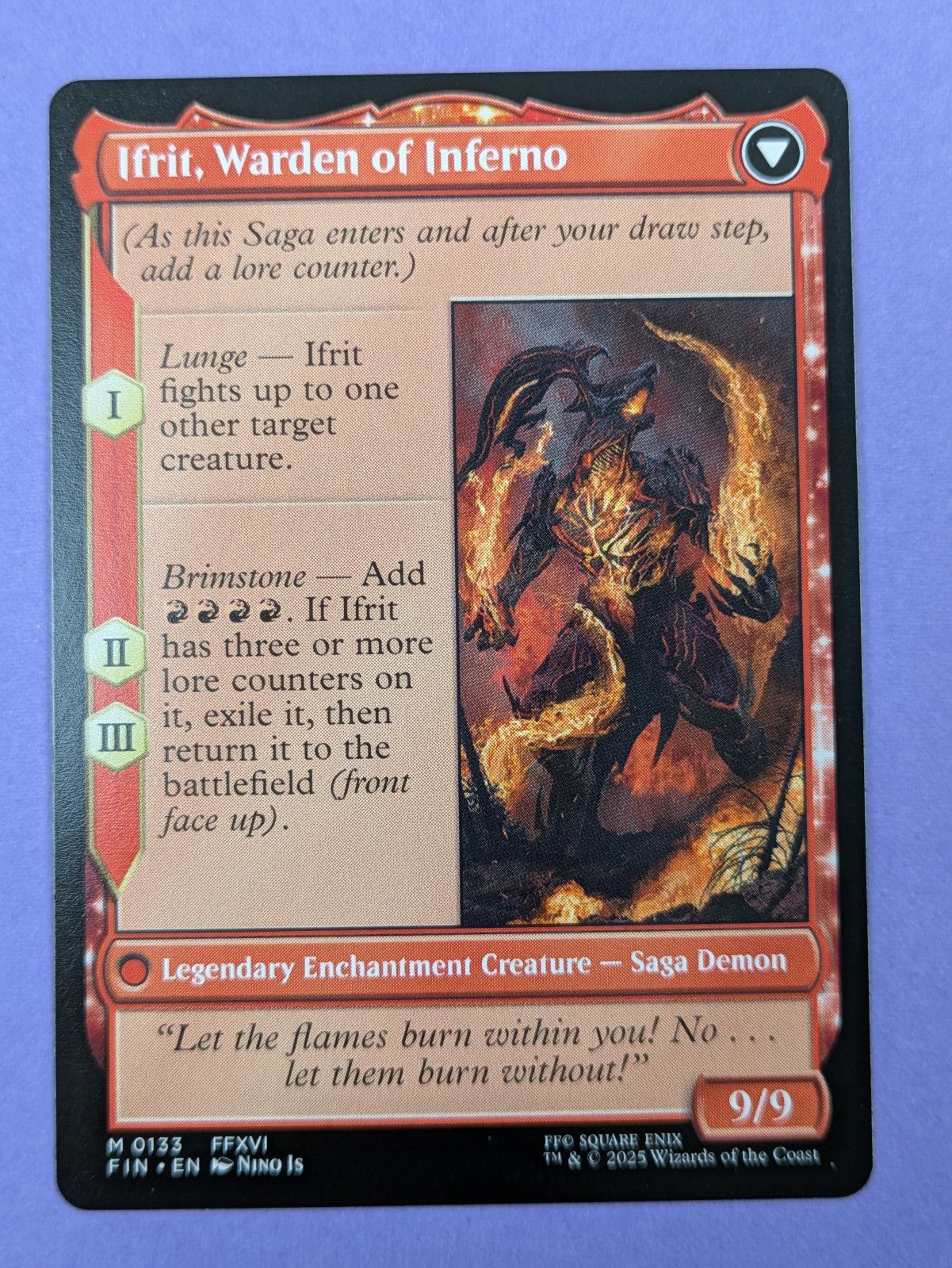 MTG Magic: FINAL FANTASY: Clive, Ifrit's Dominant #0133 Mythic - NM