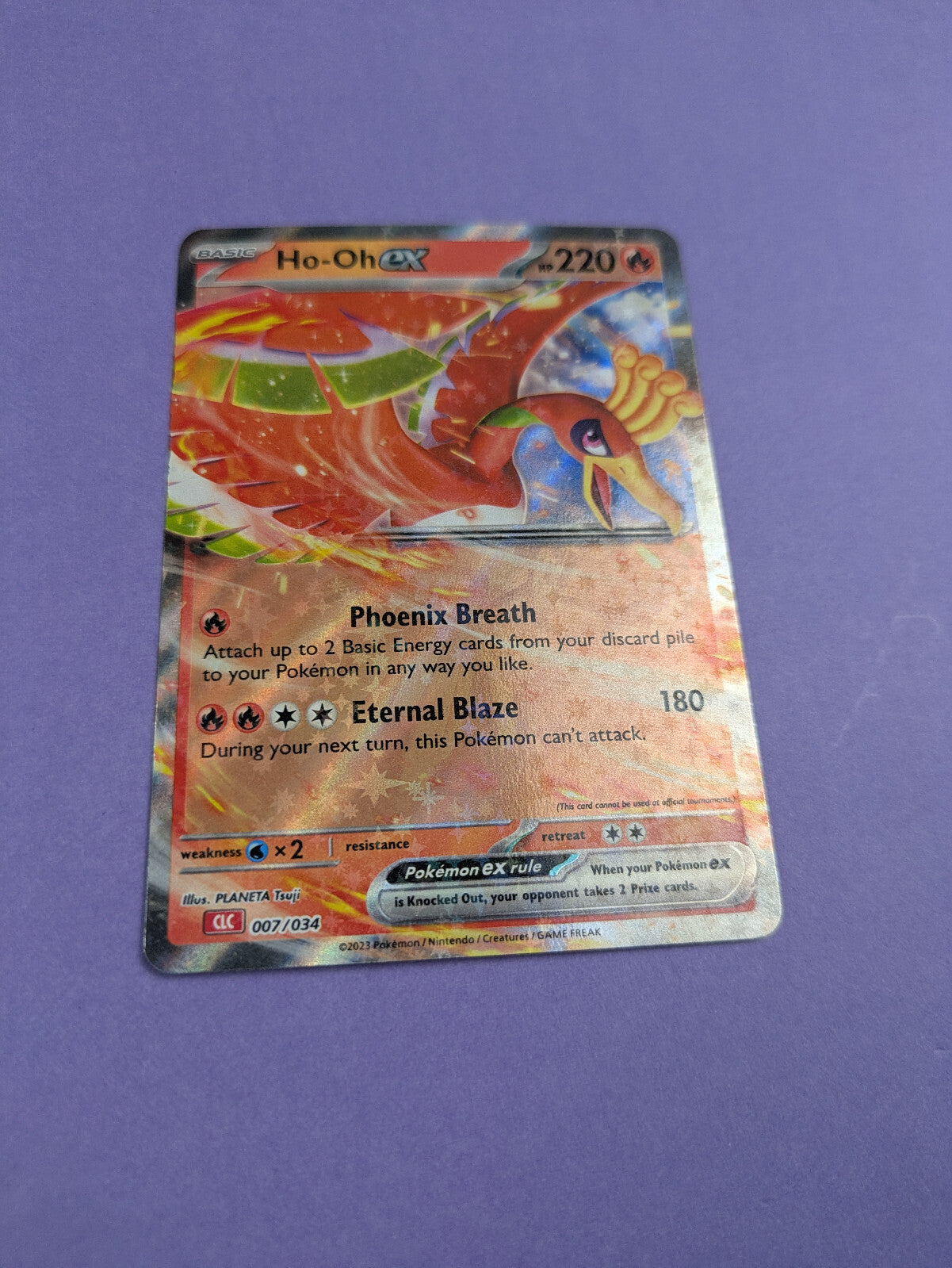 Ho-Oh ex - 007/034 - Holo Promo Pokemon TCG Classic -Pokemon Card- NM