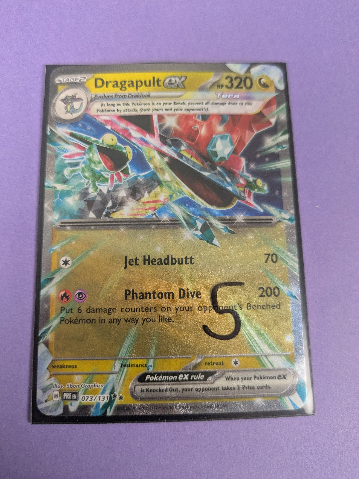 Dragapult ex - 073/131 - Ultra Rare Prismatic Evolutions - Pokemon Card - NM