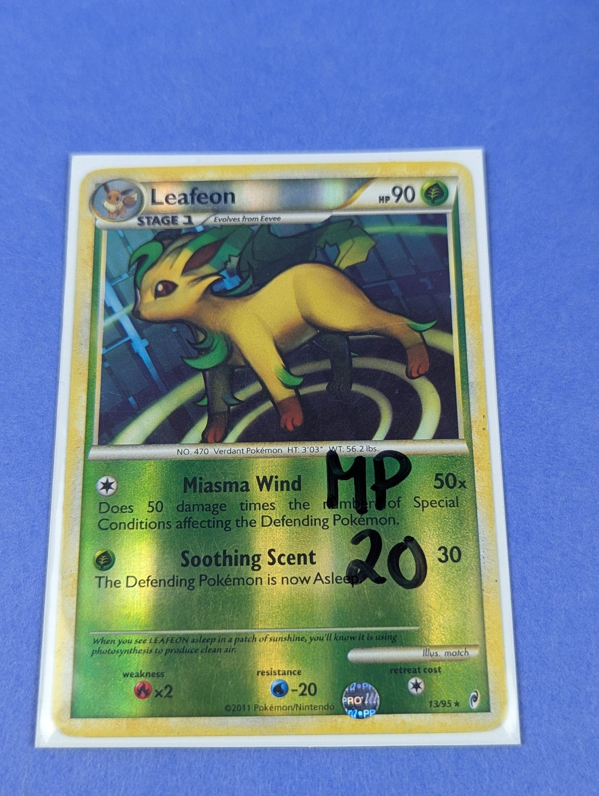 Leafeon - 13/95 - Holo Rare Reverse Holo Call of Legends - Pokemon Card - MP