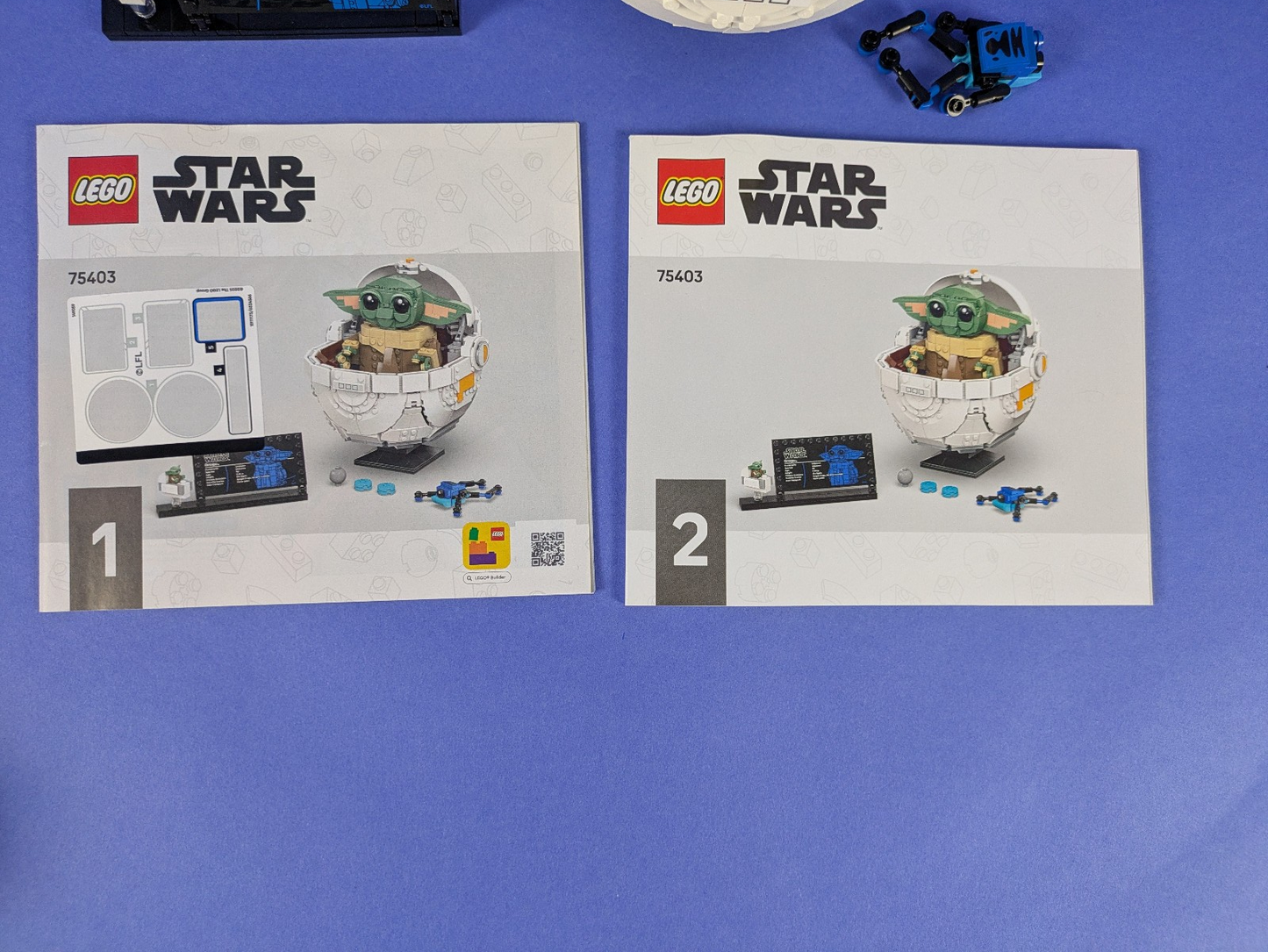 Lego Star Wars: Sculptures: Grogu with Hover Pram Set 75403 Complete Set