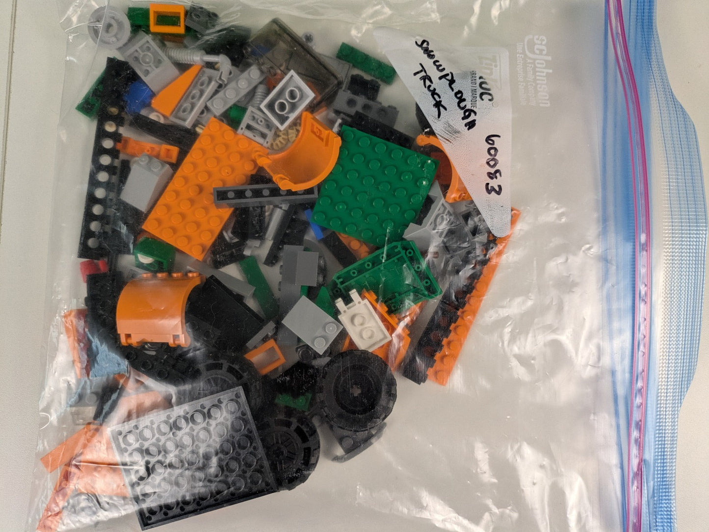 Lego Town: City: Traffic: Snowplow Truck Set 60083 - w/ Instructions