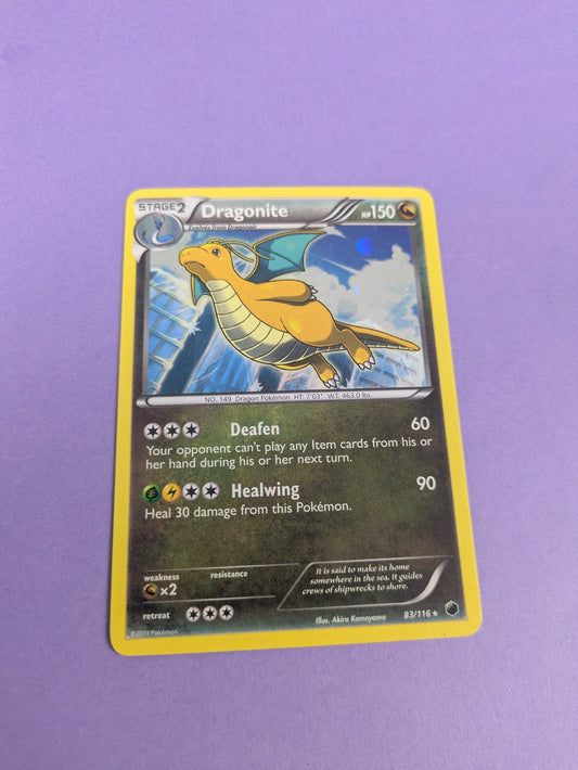 Dragonite - 83/116 - Holo Rare Plasma Freeze - Pokemon Card - NM