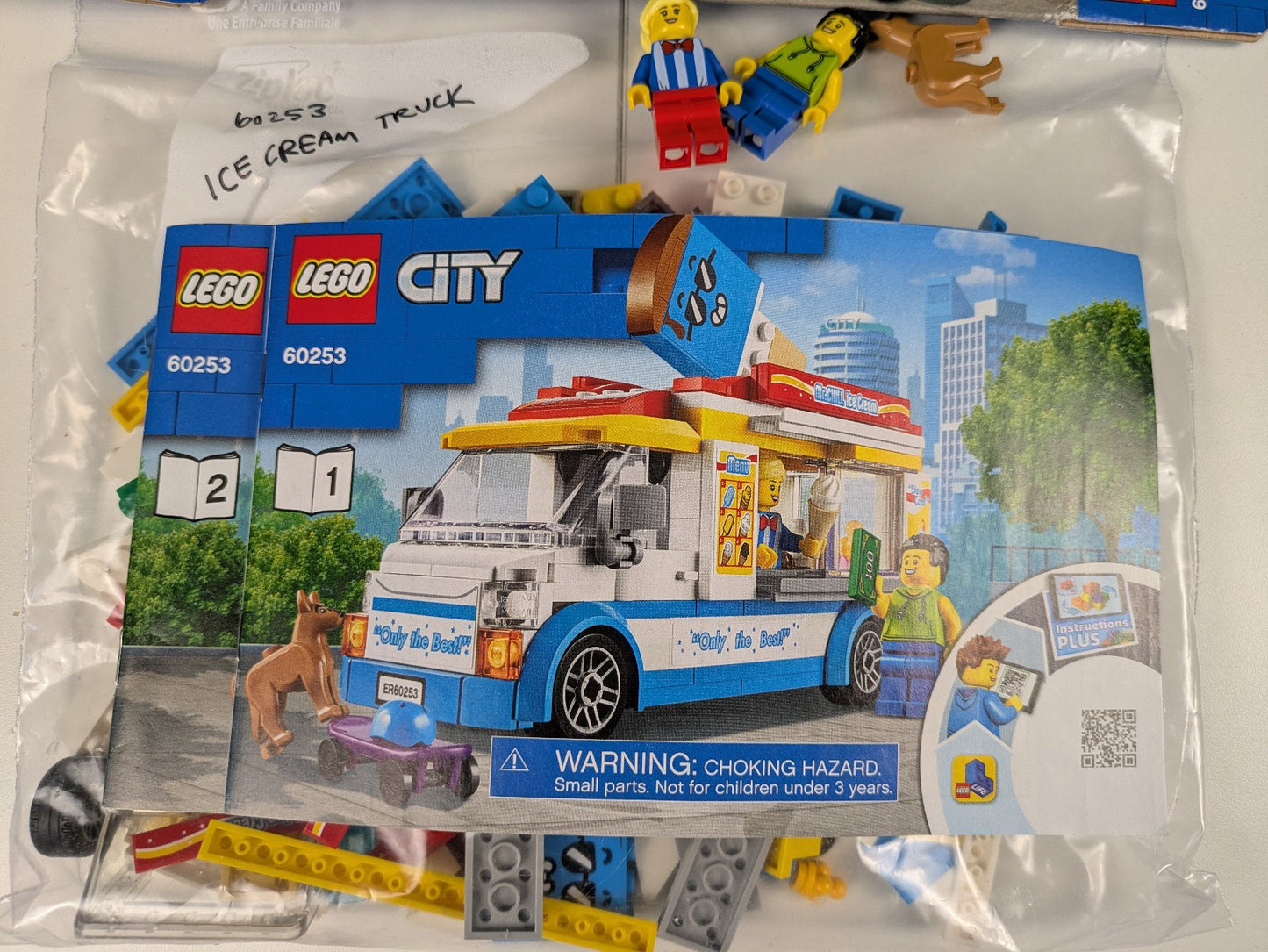 Lego Town: City: Food & Drink: Ice-cream Truck Set 60253 - Complete Set