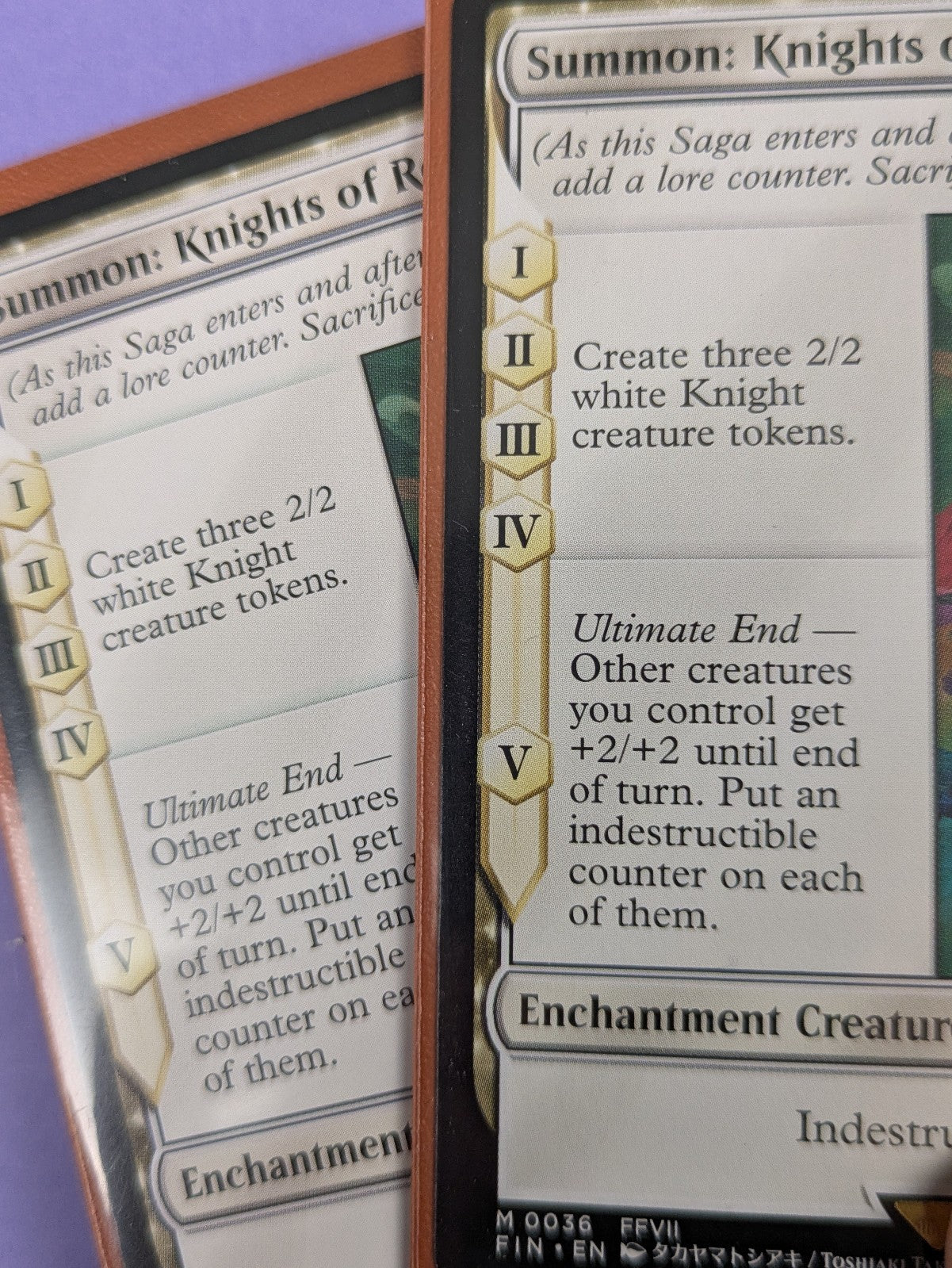 MTG Magic: FINAL FANTASY: Summon: Knights of Round #0036 Mythic - NM