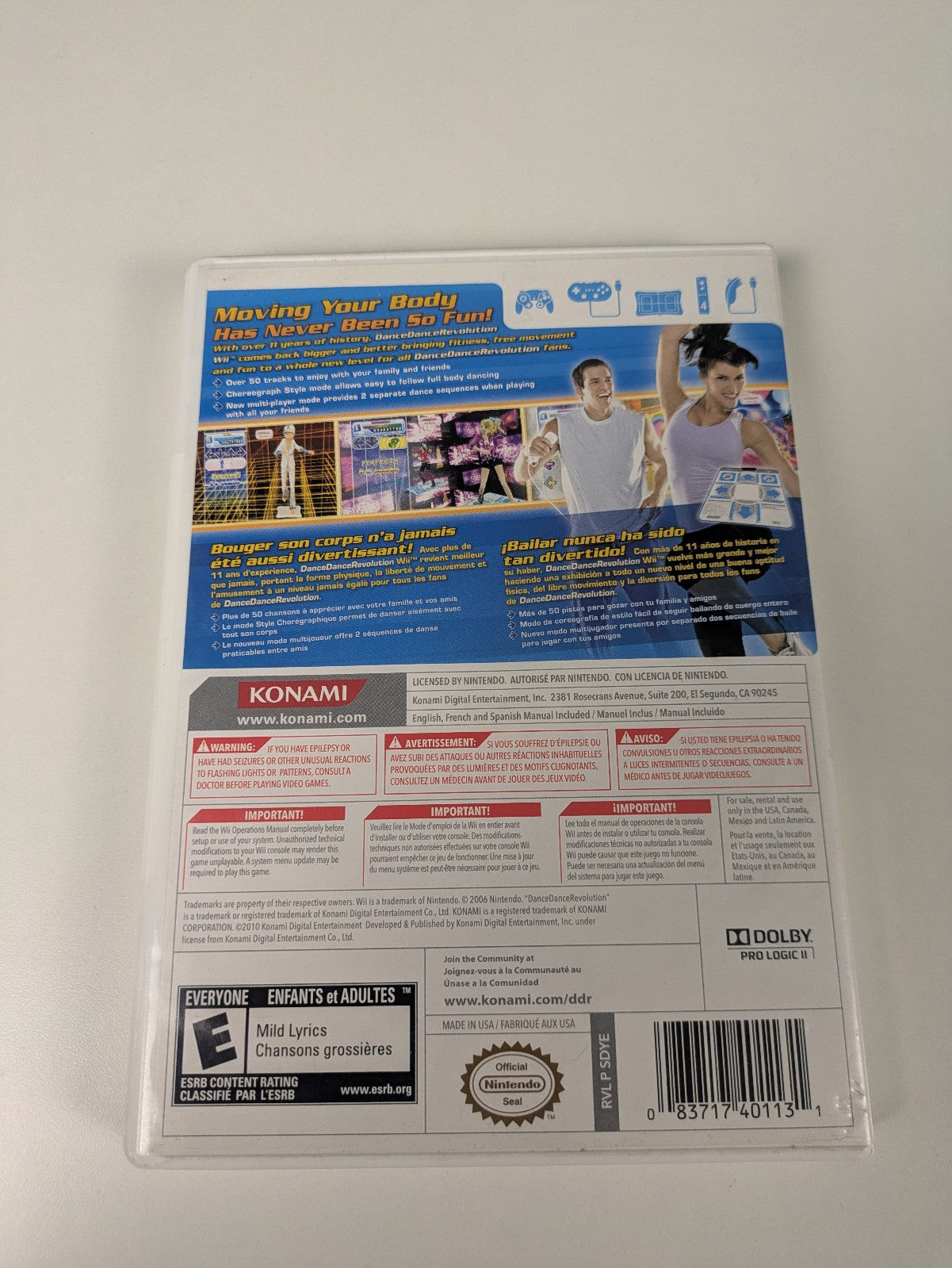 DanceDance Revolution (Wii, 2010) CIB