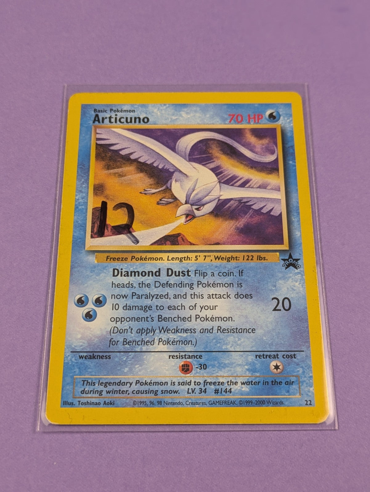 Articuno - 22/53 - Promo Wizards Black Star Promos - Pokemon Card - LP